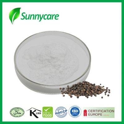 عصاره فلفل سیاه پودر پیپرین CAS 7780-20-3 Piper Nigrum هضم را بهبود می بخشد